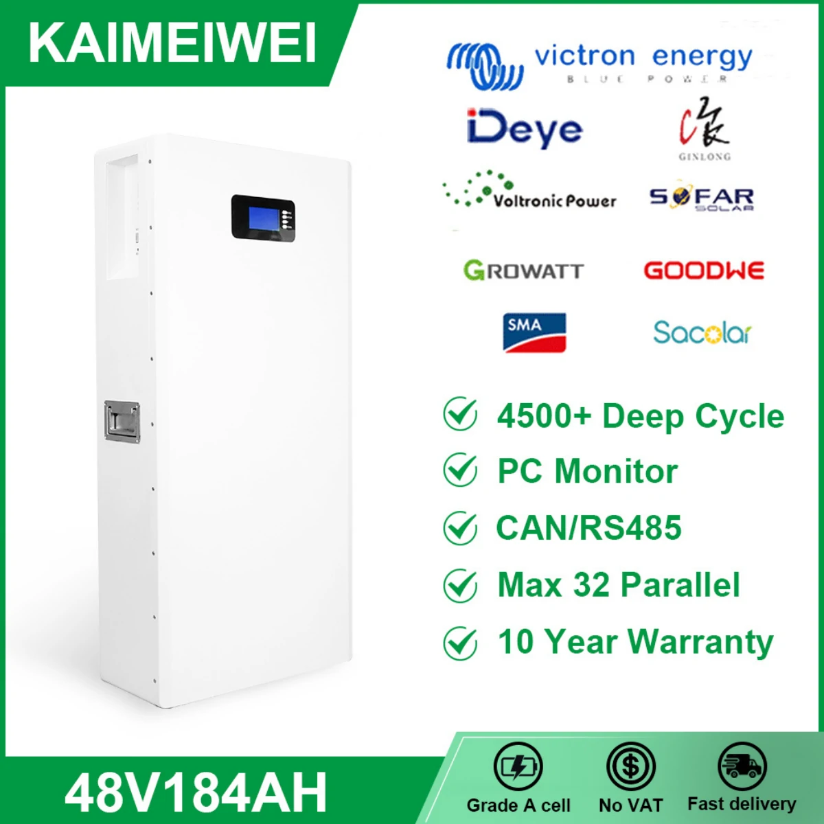 48V 184Ah 9.42kWh Power Wall LiFePO4 Battery